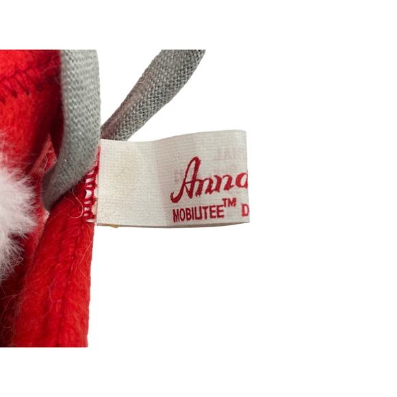 ANNALEE Doll Christmas Mouse Santa Claus w/Toy Burlap Bag w/Tag, Vintage 1965-67 - Picture 6 of 9